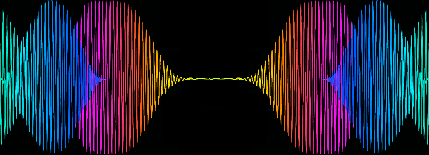 Stylized waveform background